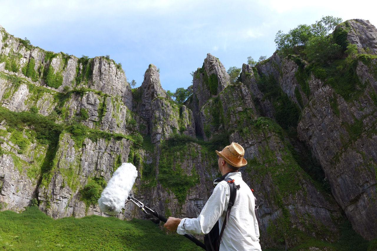 Recording Ask Somerset's Plants at Cheddar Gorge - Marcus Coates | Courtesy of the artist